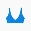 The Tide Scoop Neck Bikini Top - Azure -Summersalt Shop Tide Bikini Top Azure FLAT