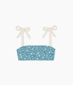 The Tie Oasis Bikini Top - Meadow Floral In Mist 6 The Tie Oasis Bikini Top - Meadow Floral In Mist -Summersalt Shop Tie Oasis Bikini Top Meadow Floral Mist 5