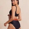 The Wrap High Leg High Rise Bikini Bottom - Amber & Sea Urchin