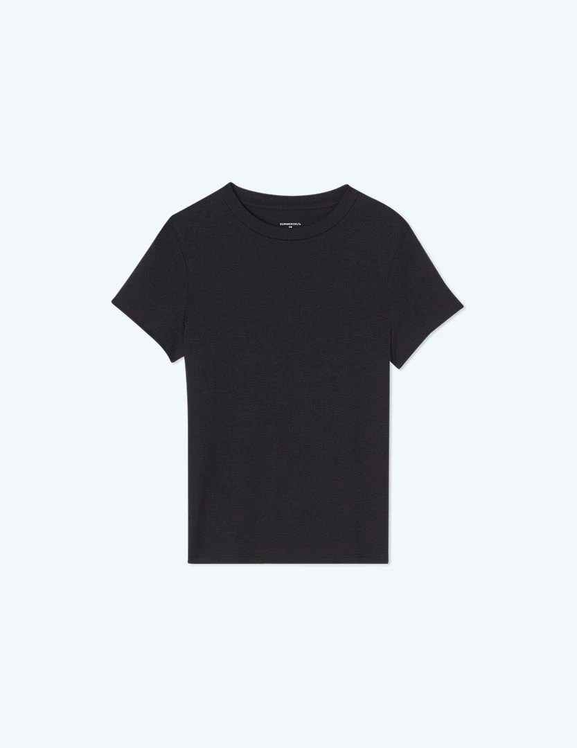 The Luxe Pima Fitted Tee - Sea Urchin The Luxe Pima Fitted Tee - Sea Urchin -Summersalt Shop fittedseaurchin