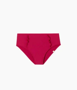 The Ruffle High Leg High Rise Bikini Bottom - Spritz